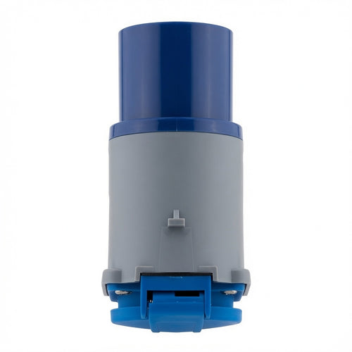 Adaptateur Compact sans Câble 16A Femelle 2P+T vers Mâle CEE17 pour Camping et Nautisme - Bleu